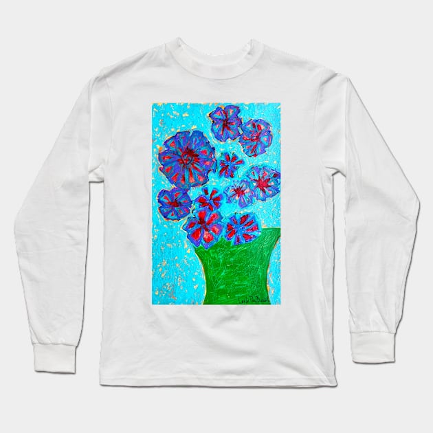 Spring Flowers No. 1 Long Sleeve T-Shirt by Leslie Pino Durant